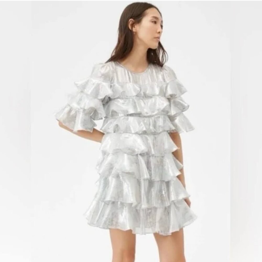 NWT Rebecca Taylor Lily Ruffled Dress